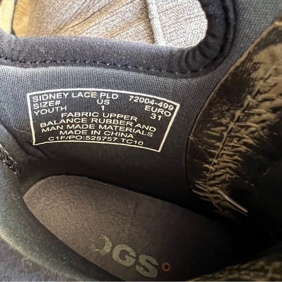 Bogs Sidney Lace Plaid Bog Red Black Boots Size 1 - Picture 14 of 17